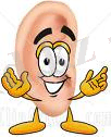 9083-Clipart-Picture-Of-An-Ear-Mascot-Cartoon-Character-With-Welcoming-Open-Arms