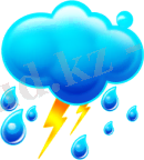 Cloud, Rain, Lightning