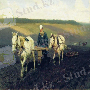 Толстой на пашне