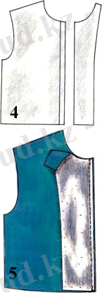 Картинки по запросу обработка бортов с отрезными подбортами в легком платье