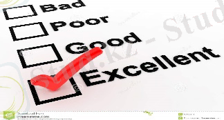 Check list excellent stock illustration. Illustration of list - 39899645