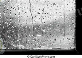 Дождливый, капля дождя, дождь, стакан, окно, задний план, время года. | CanStock
