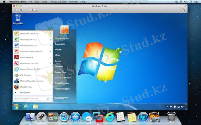 физикалық машинада VMware жұмыс станциясының виртуализация