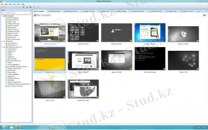 физикалық машинада VMware 10 виртуализация